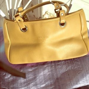 Tan leather bag
